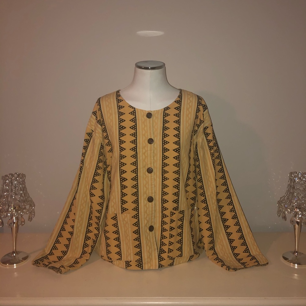 REVERSIBLE YELLOW CARDIGAN